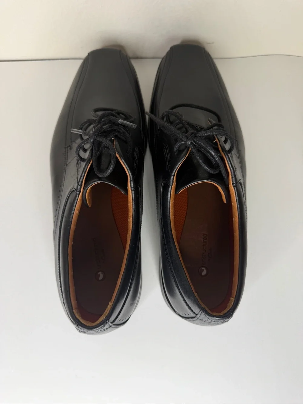 clarks unstructured mens Oxfords Dress Shoes Size 46 US 12W Black Leather